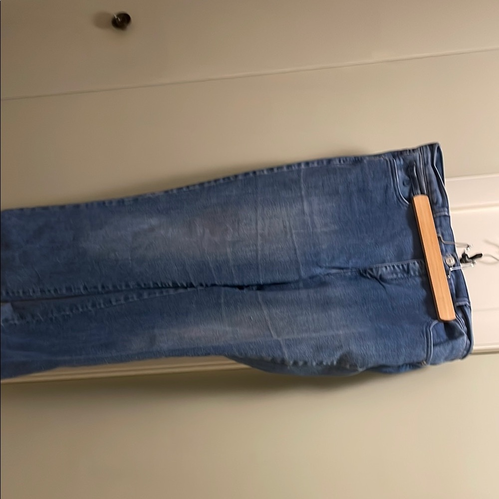 JCPenney Blue Boot Cut Jeans with Distressed Hem